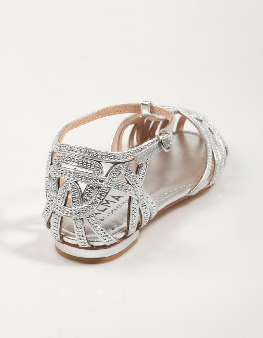 SANDALIAS ALMA BLUE 2008 en color Plata