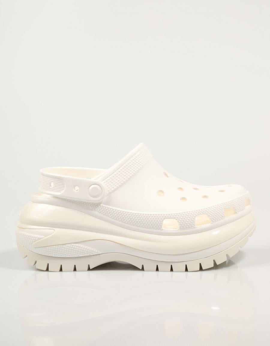 Verstopft CROCS 207988 Klassischer Mega Crush Clog en an Farbe Beige