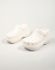 Verstopft CROCS 207988 Klassischer Mega Crush Clog en an Farbe Beige