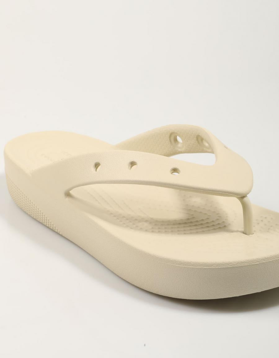 CLASSIC PLATFORM FLIP W in Beige color