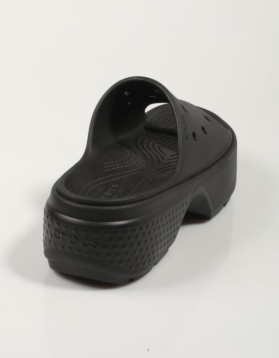 Crocs Stomp slide flocs em preto