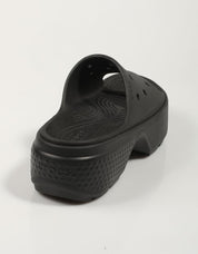Crocs Stomp slide flocs em preto
