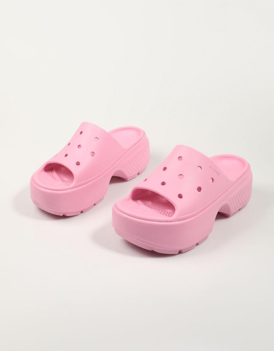 Crocs stampfen Schleifflocken in Pink