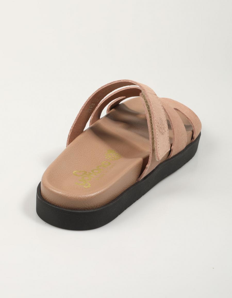 Sandalias yono brena 125 en couleur taupe