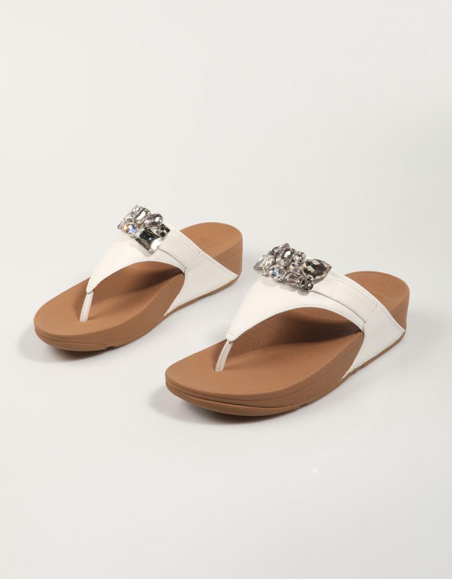 SANDIAS FITFLOP W LULUY YOUR DELUXE LETHERTER TO and color Blanco