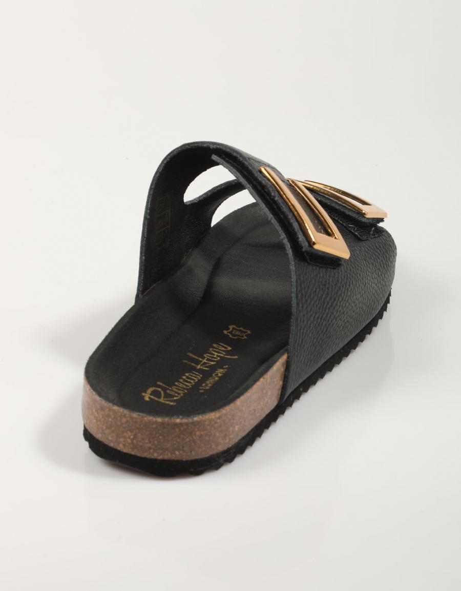 SANDALIAS REBECCA HOPE 3CMARIOLA en color Negro