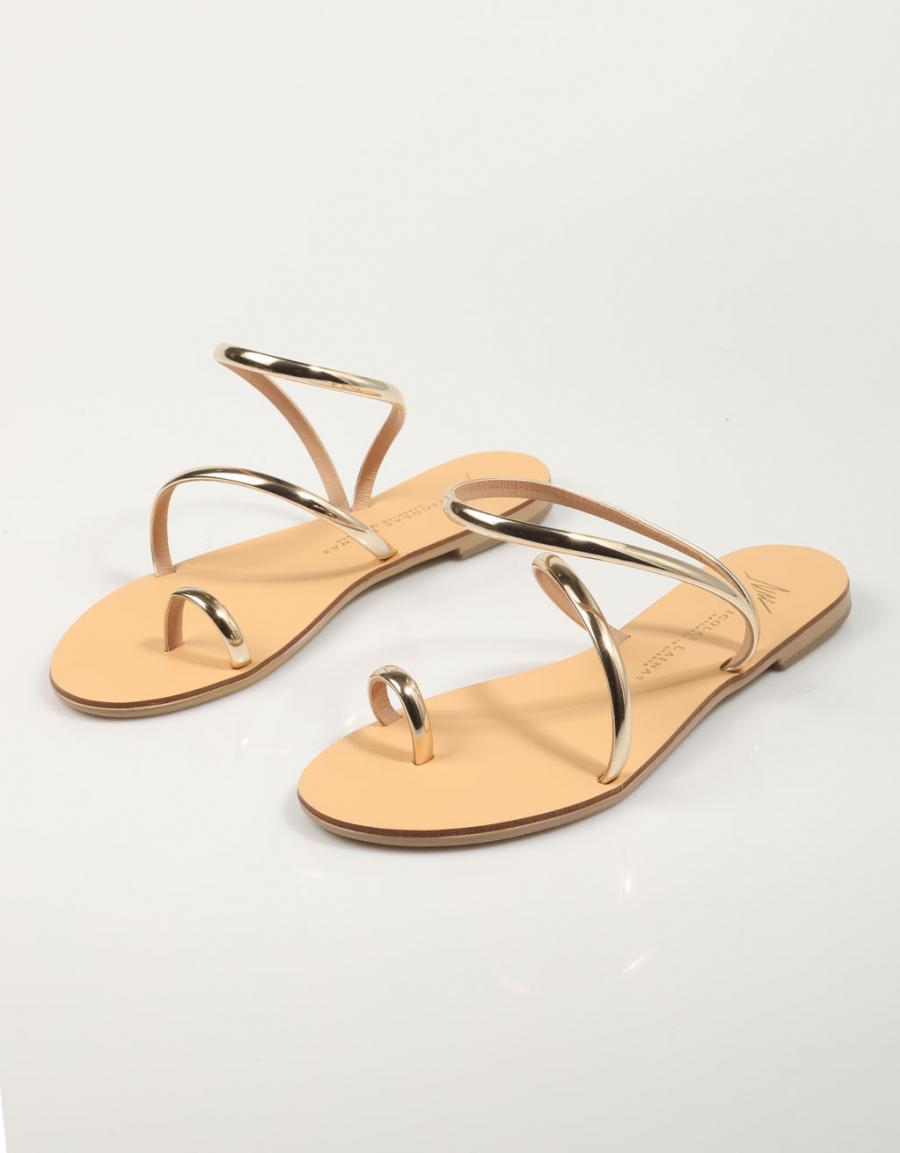 SANDALIAS NICOLAS LAINAS 963 T en color Platino