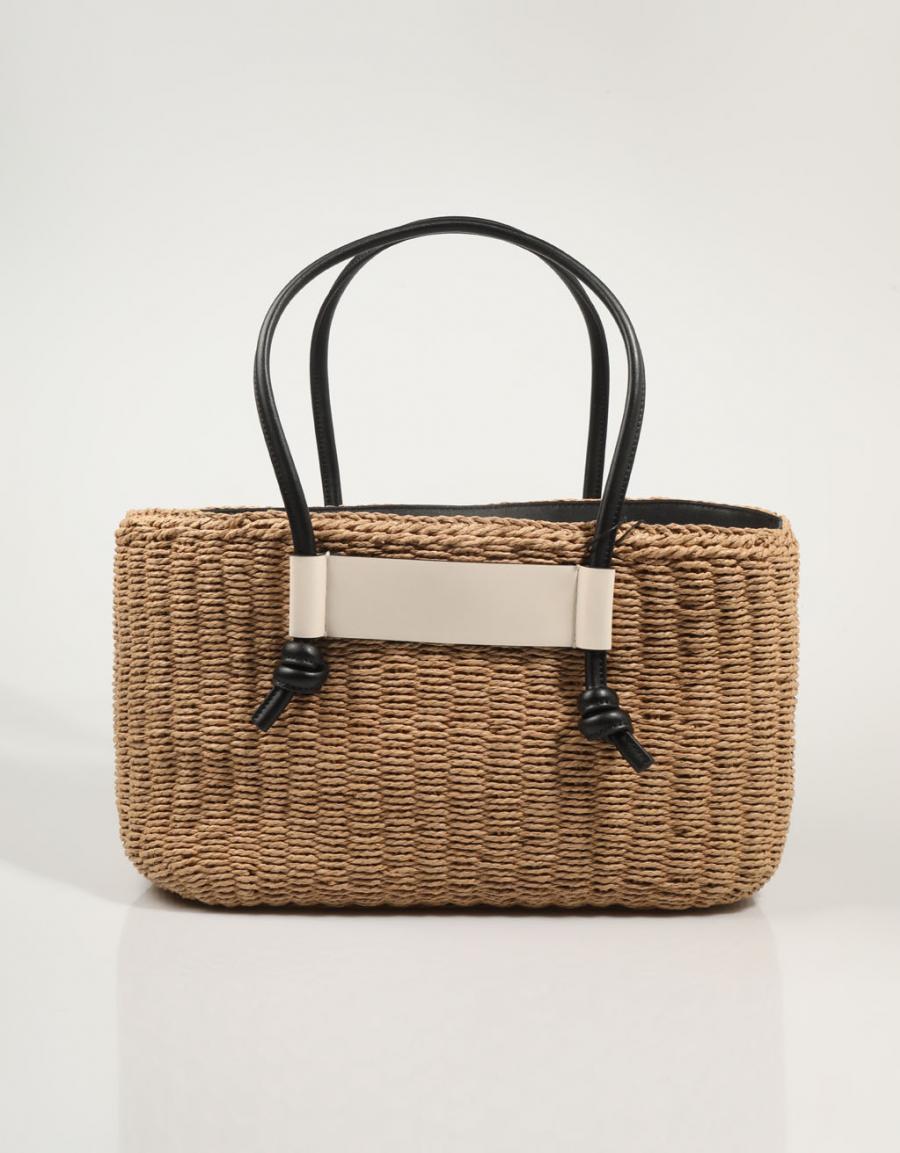 Bag TOUS Scubidou Capazo L in beige color