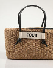 Bag TOUS Scubidou Capazo L in beige color