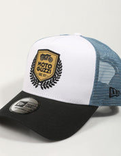 GORRA NEW ERA MOTO GUZZI TRUCKER en color Blanco