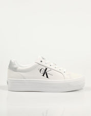 ZAPATILLAS CALVIN KLEIN VULC FLATFORM LACEUP LTH en color Blanco