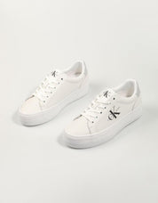 ZAPATILLAS CALVIN KLEIN VULC FLATFORM LACEUP LTH en color Blanco