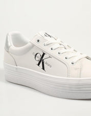 ZAPATILLAS CALVIN KLEIN VULC FLATFORM LACEUP LTH en color Blanco