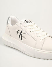 ZAPATILLAS CALVIN KLEIN BOLD PLATF LOW LACE LTH ML MTL en color Blanco