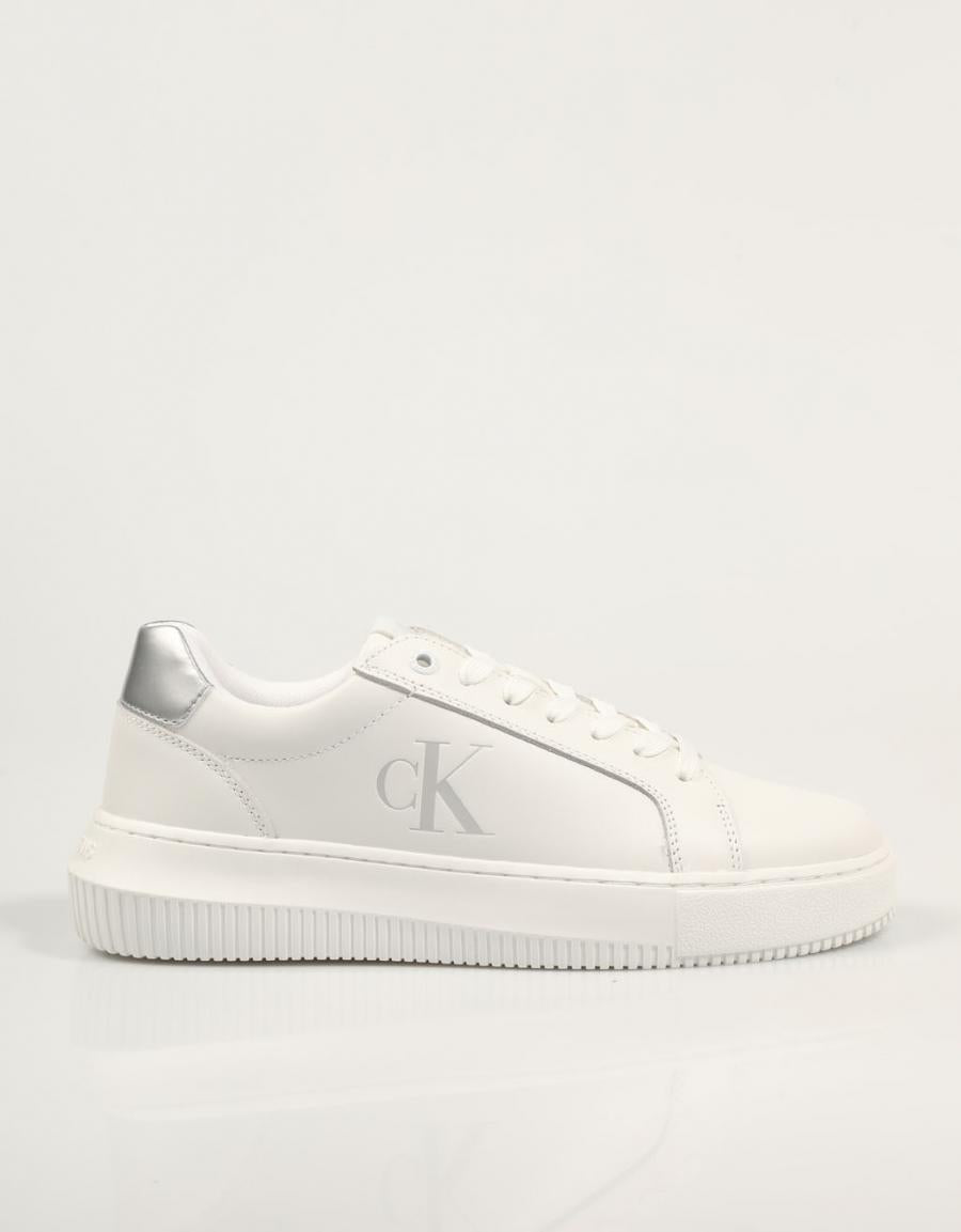 ZAPATILLAS CALVIN KLEIN CHUNKY CUPSOLE LACEUP LTH en color Blanco
