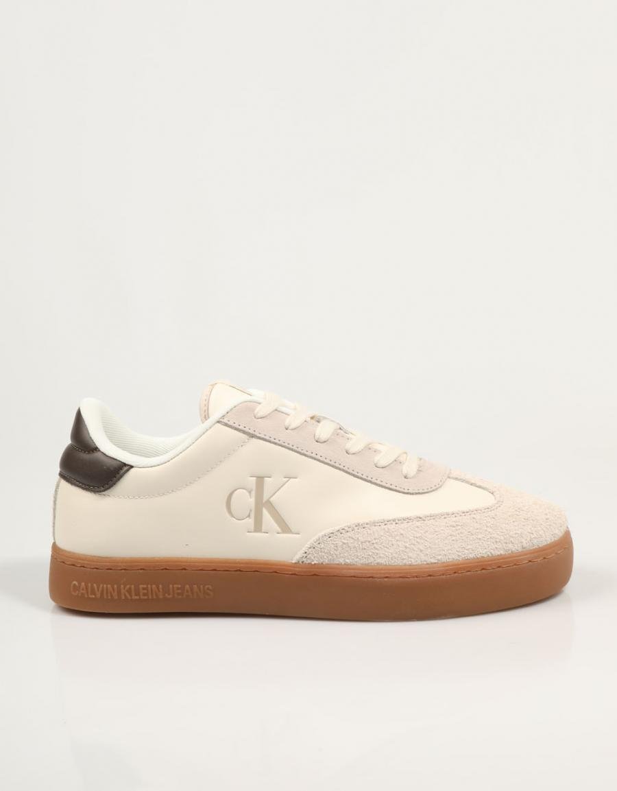 ZAPATILLAS CALVIN KLEIN CLASSIC CUPLOW LACEUP LTH FAD en color Blanco