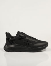 Calvin Klein Eva Runner Low Lace Ml Mix Sneakers in nero