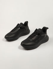 Calvin Klein Eva Runner Low Lace Ml Mix Sneakers in nero