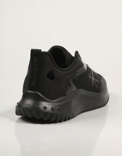 Calvin Klein Eva Runner Low Lace Ml Mix Sneakers in nero