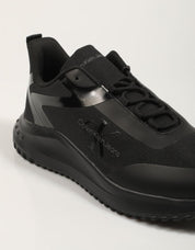 Calvin Klein Eva Runner Low Lace Ml Mix Sneakers in nero