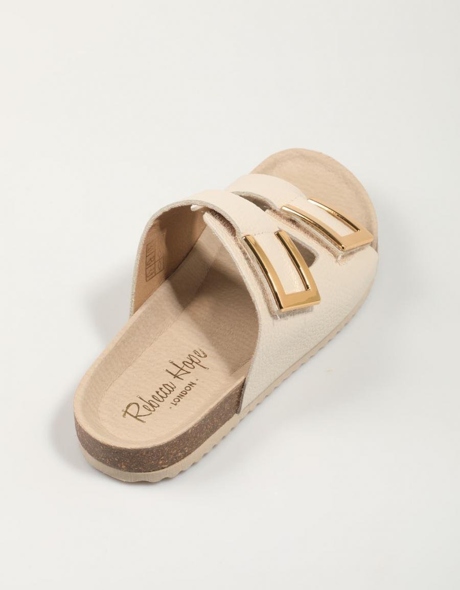 Sandalen REBECCA HOPE 3cmariola in Eisfarbe