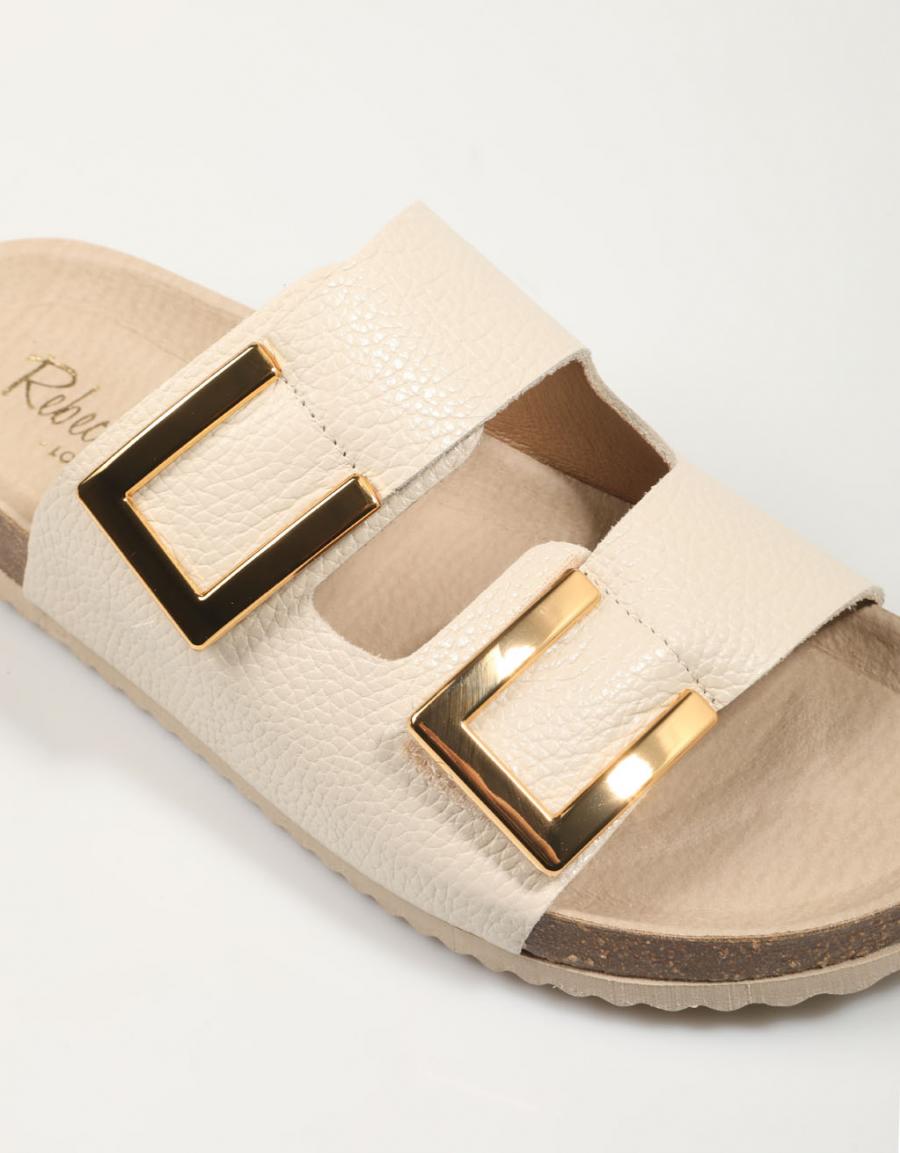 Sandalen REBECCA HOPE 3cmariola in Eisfarbe