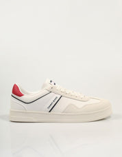 ZAPATILLAS TOMMY HILFIGER TJM LEATHER RETRO CUPSOLE en color Blanco