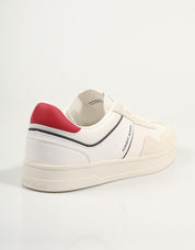 ZAPATILLAS TOMMY HILFIGER TJM LEATHER RETRO CUPSOLE en color Blanco