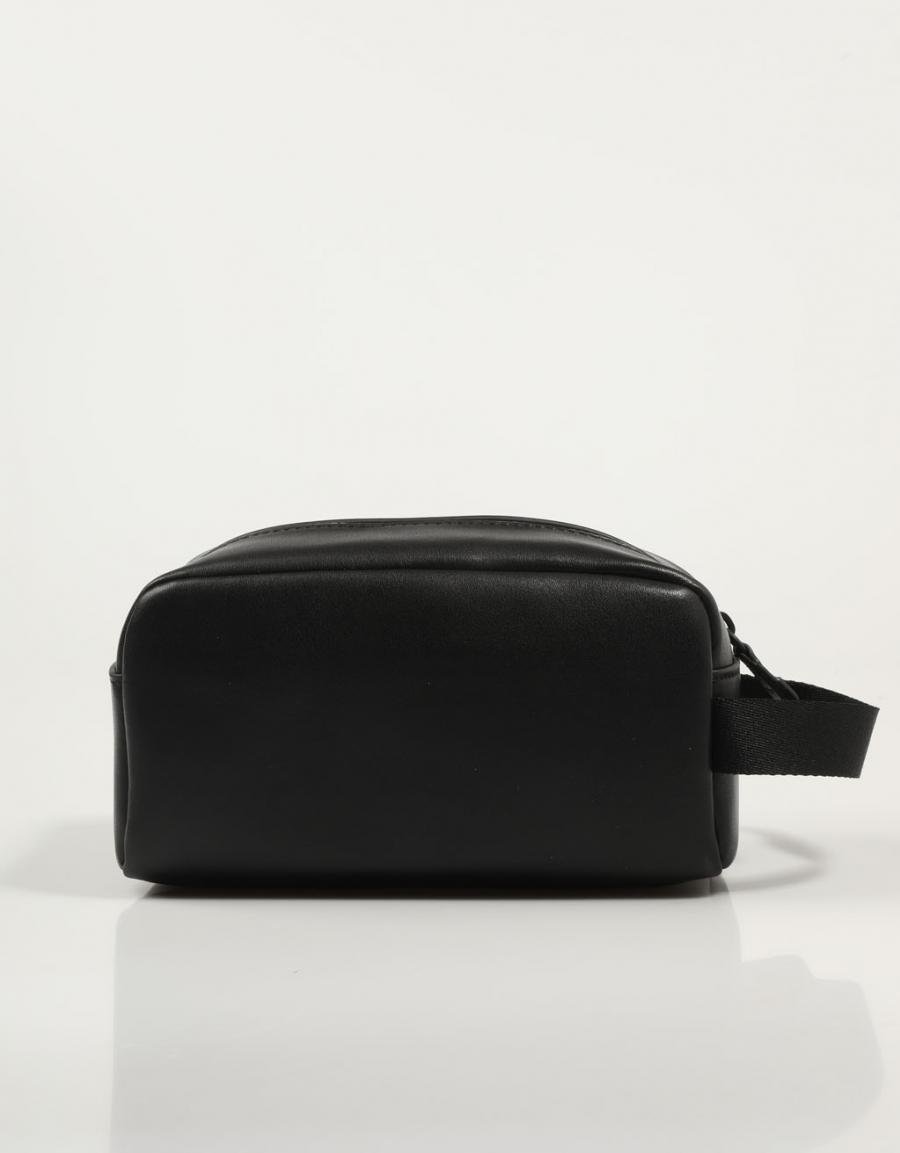 Bolsa Tommy Hilfiger TJM Archive Leather Washbag em preto