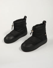 Botines Tommy Hilfiger Flag Nylon Mini Snowboot in Farbe Beige