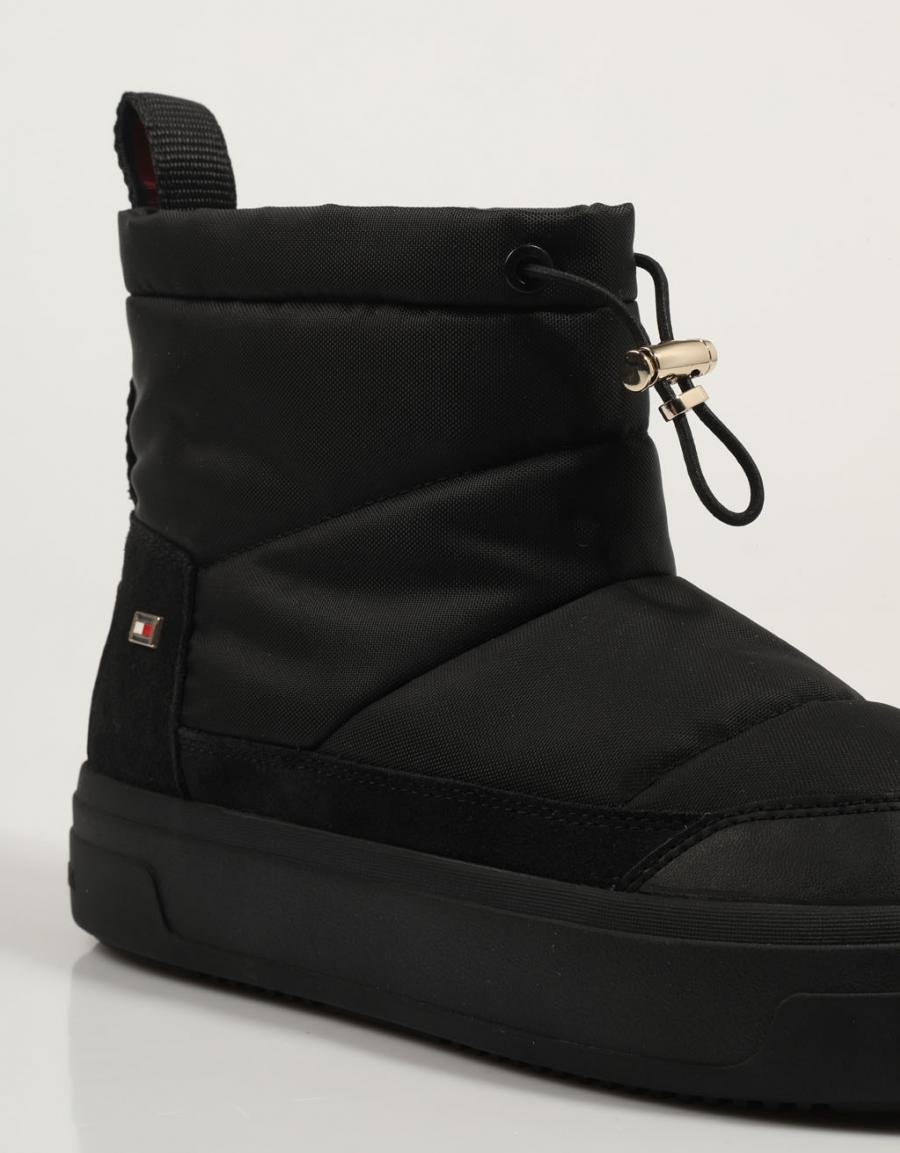 Botines Tommy Hilfiger Flag Nylon Mini Snowboot in Farbe Beige