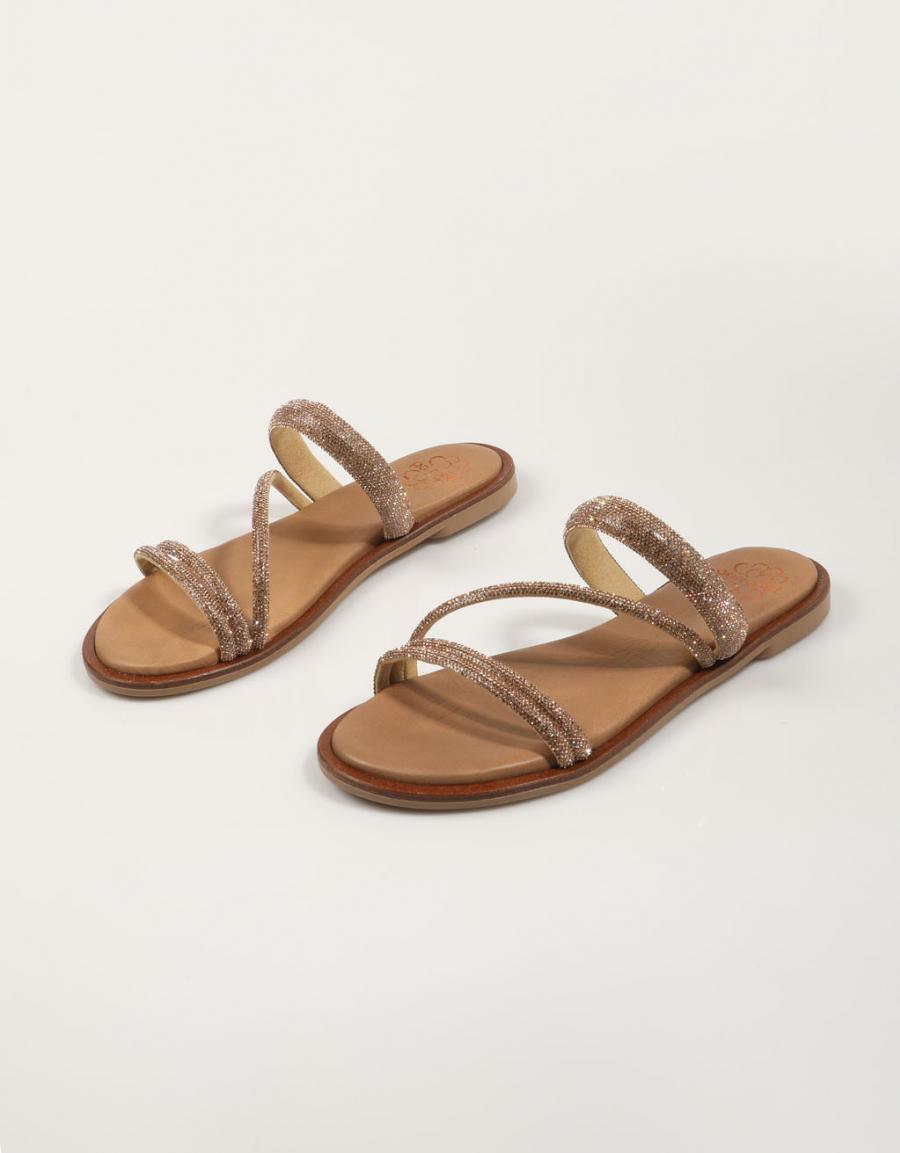 SANDALIAS PORRONET 3009 en color Platino