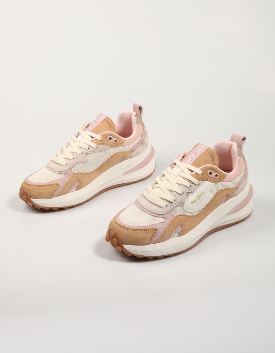 ZAPATILLAS PEPE JEANS WINSLOW URBAN W PLS60013 en color Beige