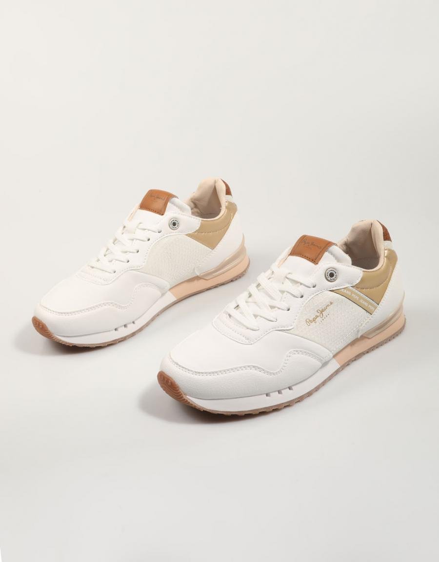 ZAPATILLAS PEPE JEANS LONDON SNAKE W PLS40024 en color Blanco
