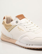 ZAPATILLAS PEPE JEANS LONDON SNAKE W PLS40024 en color Blanco