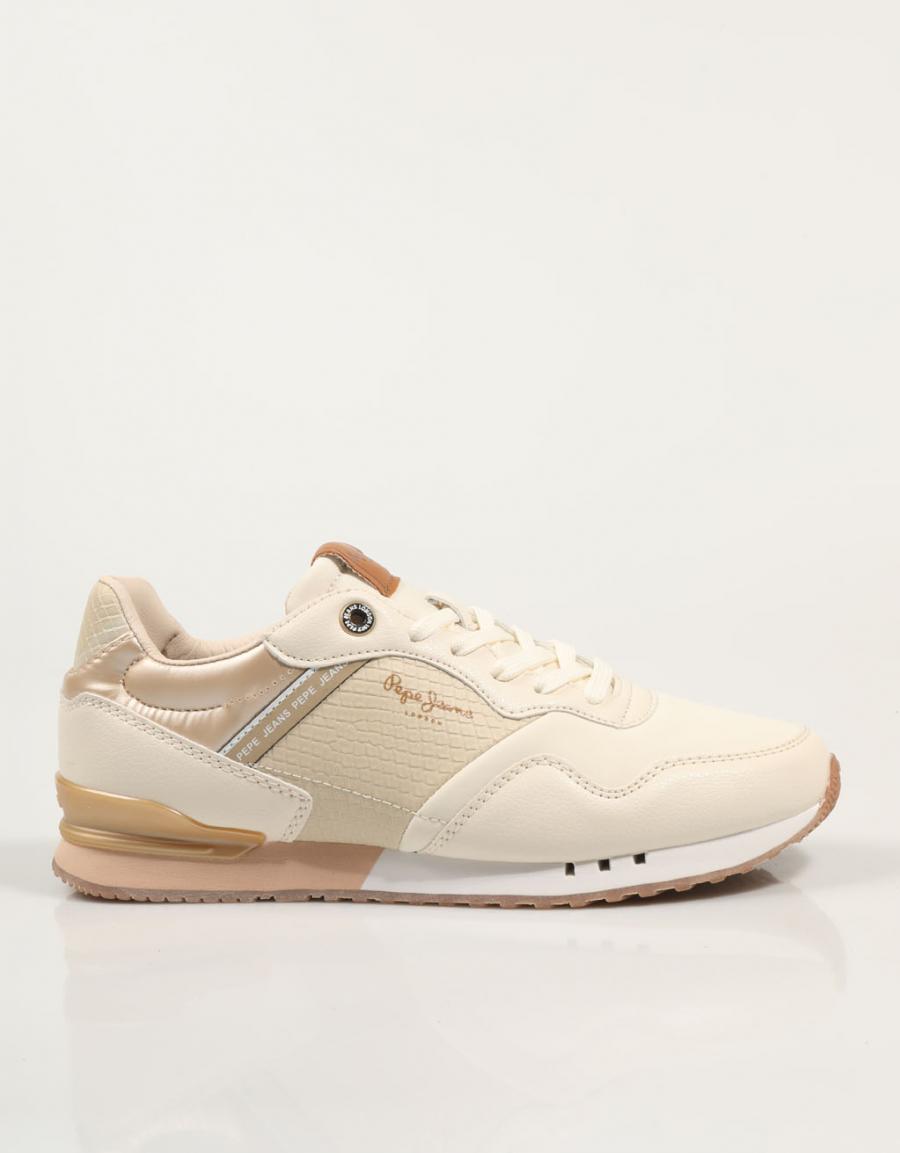ZAPATILLAS PEPE JEANS LONDON SNAKE W PLS40024 en color Beige