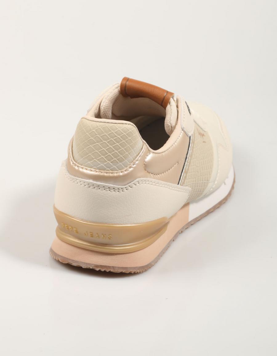 ZAPATILLAS PEPE JEANS LONDON SNAKE W PLS40024 en color Beige