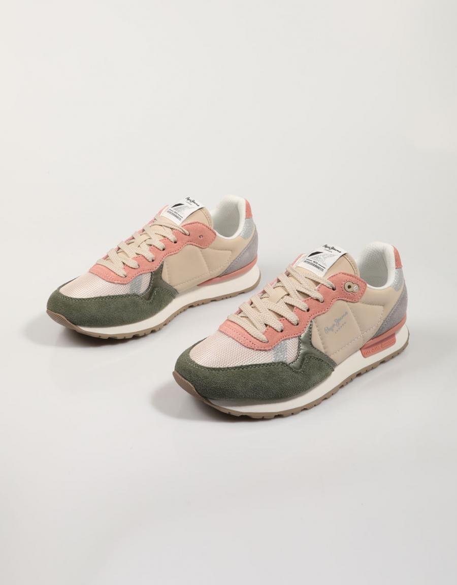 ZAPATILLAS PEPE JEANS BRIT MIXT W PLS40019 en color Multicolor