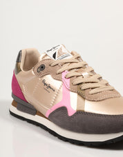 ZAPATILLAS PEPE JEANS BRIT PRINTS W PLS40021 en color Oro