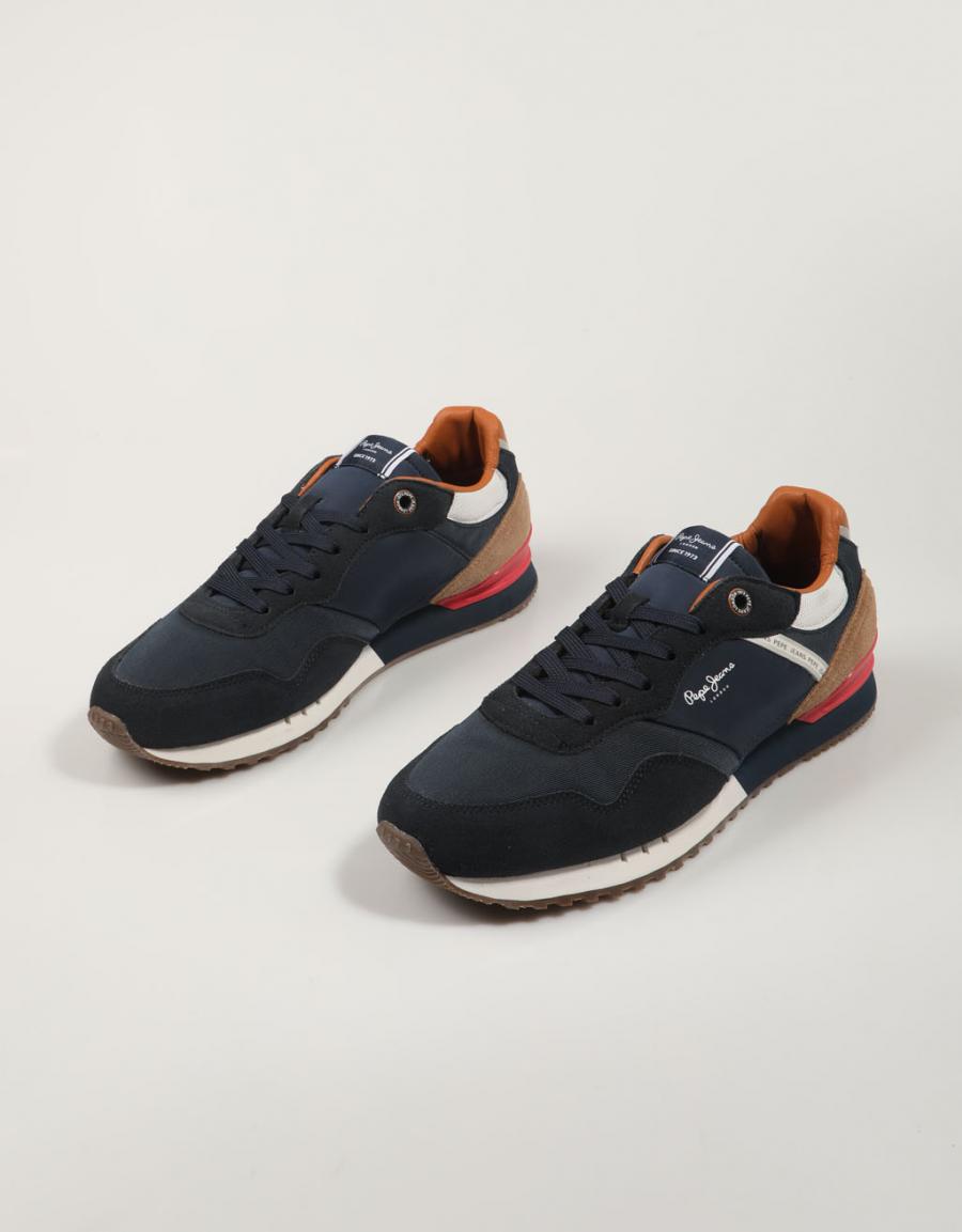 ZAPATILLAS PEPE JEANS LONDON BRAND M PMS40018 en color Azul marino