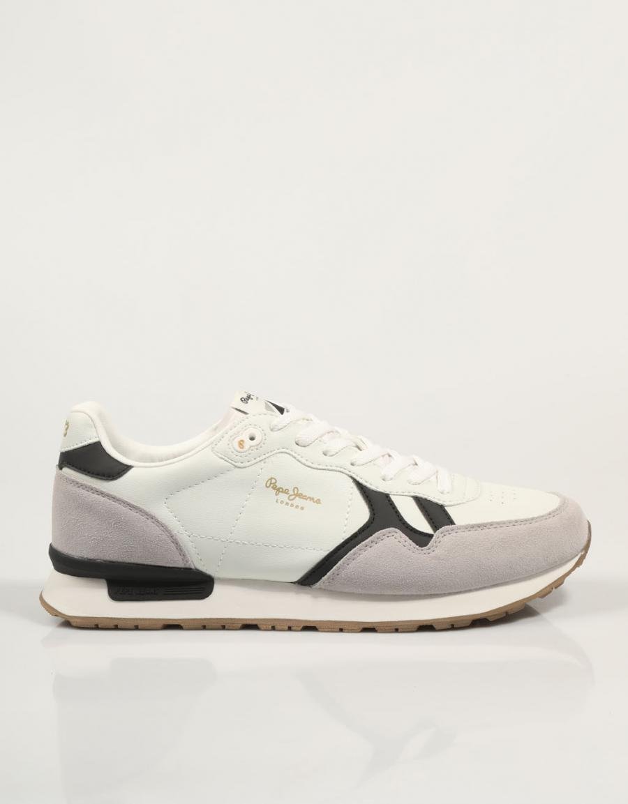 ZAPATILLAS PEPE JEANS BRIT SUPRA M PMS40020 en color Blanco