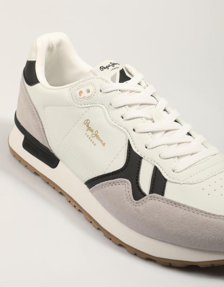ZAPATILLAS PEPE JEANS BRIT SUPRA M PMS40020 en color Blanco