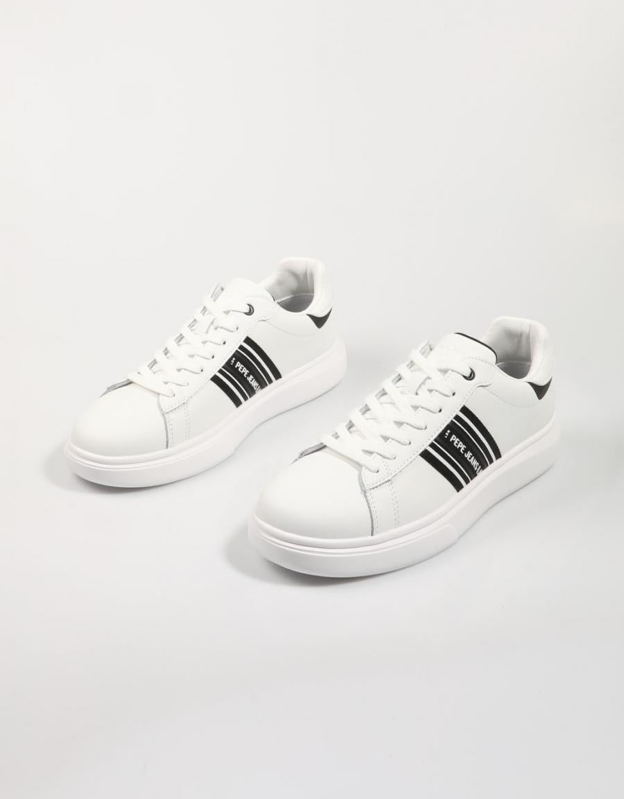 ZAPATILLAS PEPE JEANS EATON STREET M PMS00023 en color Blanco