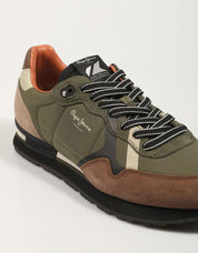 Sneaker PEPE JEANS Brit Road M in Kaki Color