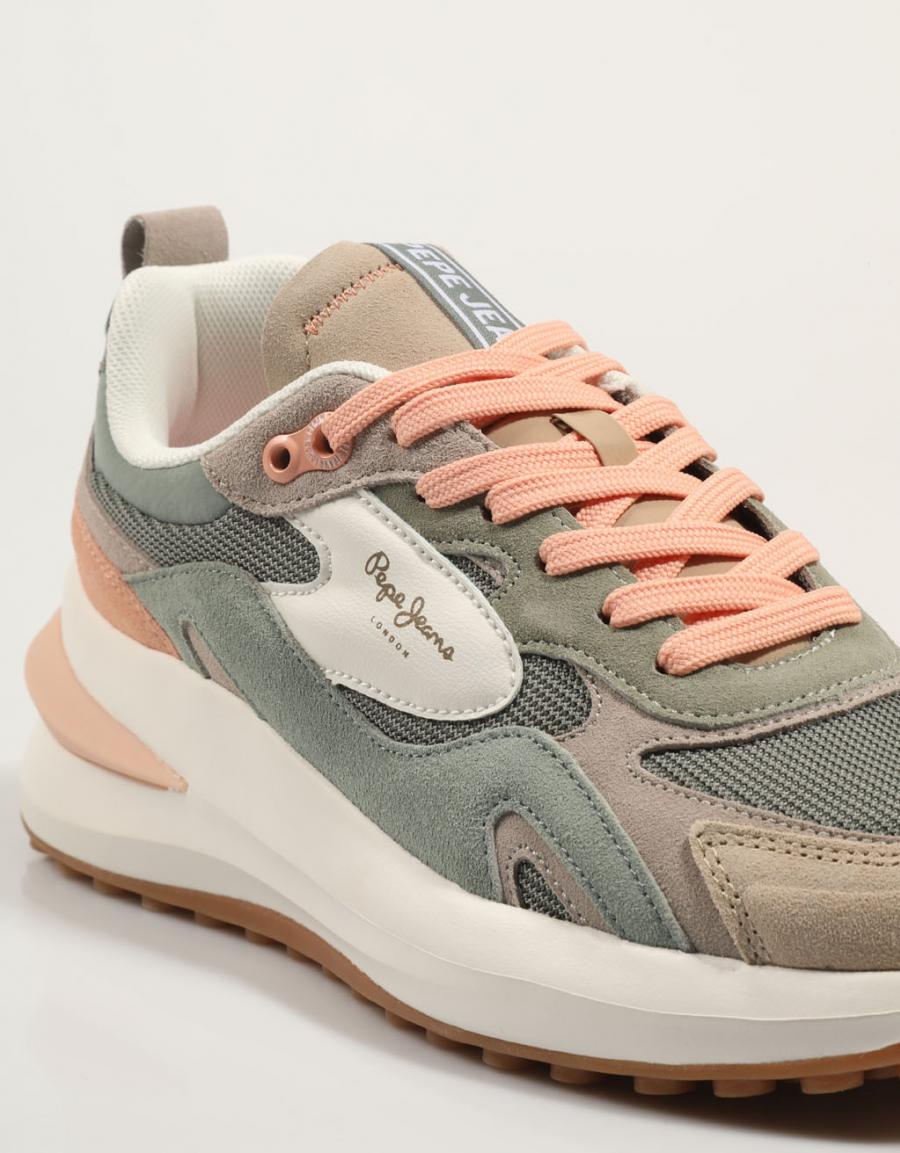 ZAPATILLAS PEPE JEANS WINSLOW URBAN W PLS60013 en color Kaki