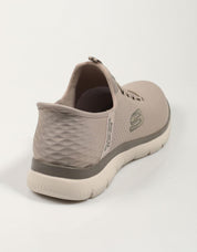 SKECHERS SLIP INS 232457 SAPATOS NA CORA TAUPE