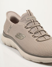 SKECHERS SLIP INS 232457 SAPATOS NA CORA TAUPE