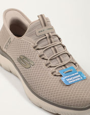 SKECHERS SLIP INS 232457 SAPATOS NA CORA TAUPE