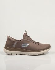 ZAPATILLAS SKECHERS SUMMITS en color Cuero