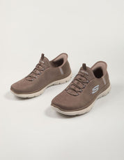 ZAPATILLAS SKECHERS SUMMITS en color Cuero